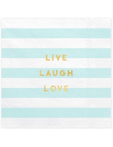 Guardanapos Azul Claro Riscas